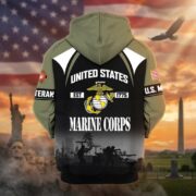 Premium US Veterans Zip Hoodie ATTN270822, Gifts For US Veterans, Gifts On Father's Day, Veterans Day. - Image 22