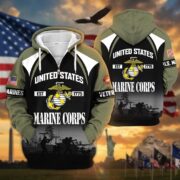 Premium US Veterans Zip Hoodie ATTN270822, Gifts For US Veterans, Gifts On Father's Day, Veterans Day. - Image 20