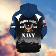 Premium US Veterans Zip Hoodie ATTN270822, Gifts For US Veterans, Gifts On Father's Day, Veterans Day. - Image 13