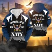 Premium US Veterans Zip Hoodie ATTN270822, Gifts For US Veterans, Gifts On Father's Day, Veterans Day. - Image 11