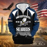 Premium US Veterans Zip Hoodie ATTN270822, Gifts For US Veterans, Gifts On Father's Day, Veterans Day. - Image 15