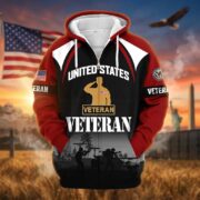 Premium US Veterans Zip Hoodie ATTN270822, Gifts For US Veterans, Gifts On Father's Day, Veterans Day. - Image 36