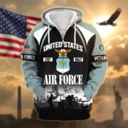 Premium US Veterans Zip Hoodie ATTN270822, Gifts For US Veterans, Gifts On Father's Day, Veterans Day. - Image 24