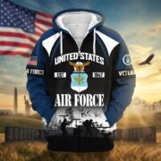 Premium US Veterans Zip Hoodie ATTN270822, Gifts For US Veterans, Gifts On Father's Day, Veterans Day. - Image 27