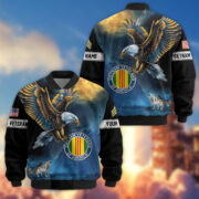 Premium Custom Vietnam Veteran Bomber Jacket VPVC805506, Gifts For Vietnam Veteran, Gifts On Father's Day, Veterans Day.
