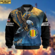 Premium Custom Vietnam Veteran Bomber Jacket VPVC805506, Gifts For Vietnam Veteran, Gifts On Father's Day, Veterans Day. - Image 2