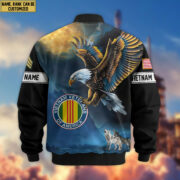 Premium Custom Vietnam Veteran Bomber Jacket VPVC805506, Gifts For Vietnam Veteran, Gifts On Father's Day, Veterans Day. - Image 3