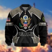Premium US Veterans Bomber Jacket BPHN270811, Gifts For US Veterans, Gifts On Father's Day, Veterans Day. - Image 2