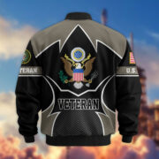 Premium US Veterans Bomber Jacket BPHN270811, Gifts For US Veterans, Gifts On Father's Day, Veterans Day. - Image 3