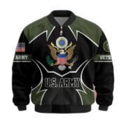 Premium US Veterans Bomber Jacket BPHN270811, Gifts For US Veterans, Gifts On Father's Day, Veterans Day. - Image 5