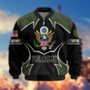 Premium US Veterans Bomber Jacket BPHN270811, Gifts For US Veterans, Gifts On Father's Day, Veterans Day. - Image 5