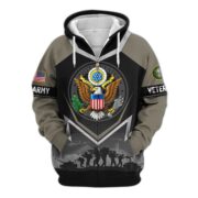 Premium US Veterans Zip Hoodie BPHN120911, Gifts For US Veterans, Gifts On Father's Day, Veterans Day. - Image 3