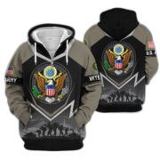 Premium US Veterans Zip Hoodie BPHN120911, Gifts For US Veterans, Gifts On Father's Day, Veterans Day. - Image 2