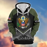 Premium US Veterans Zip Hoodie BPHN120911, Gifts For US Veterans, Gifts On Father's Day, Veterans Day. - Image 6