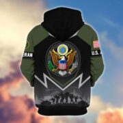 Premium US Veterans Zip Hoodie BPHN120911, Gifts For US Veterans, Gifts On Father's Day, Veterans Day. - Image 7
