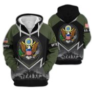 Premium US Veterans Zip Hoodie BPHN120911, Gifts For US Veterans, Gifts On Father's Day, Veterans Day. - Image 5