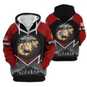 Premium US Veterans Zip Hoodie BPHN120911, Gifts For US Veterans, Gifts On Father's Day, Veterans Day. - Image 17