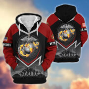 Premium US Veterans Zip Hoodie BPHN120911, Gifts For US Veterans, Gifts On Father's Day, Veterans Day. - Image 17