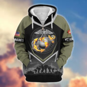 Premium US Veterans Zip Hoodie BPHN120911, Gifts For US Veterans, Gifts On Father's Day, Veterans Day. - Image 21