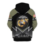 Premium US Veterans Zip Hoodie BPHN120911, Gifts For US Veterans, Gifts On Father's Day, Veterans Day. - Image 22