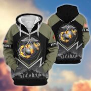 Premium US Veterans Zip Hoodie BPHN120911, Gifts For US Veterans, Gifts On Father's Day, Veterans Day. - Image 20