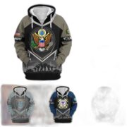 Premium US Veterans Zip Hoodie BPHN120911, Gifts For US Veterans, Gifts On Father's Day, Veterans Day.