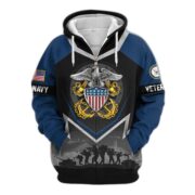 Premium US Veterans Zip Hoodie BPHN120911, Gifts For US Veterans, Gifts On Father's Day, Veterans Day. - Image 12