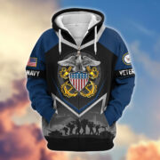 Premium US Veterans Zip Hoodie BPHN120911, Gifts For US Veterans, Gifts On Father's Day, Veterans Day. - Image 12