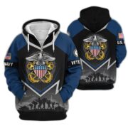Premium US Veterans Zip Hoodie BPHN120911, Gifts For US Veterans, Gifts On Father's Day, Veterans Day. - Image 11