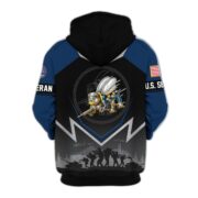 Premium US Veterans Zip Hoodie BPHN120911, Gifts For US Veterans, Gifts On Father's Day, Veterans Day. - Image 16