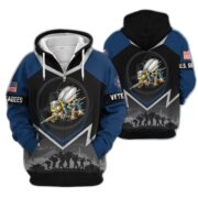 Premium US Veterans Zip Hoodie BPHN120911, Gifts For US Veterans, Gifts On Father's Day, Veterans Day. - Image 14