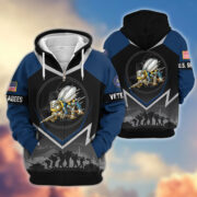 Premium US Veterans Zip Hoodie BPHN120911, Gifts For US Veterans, Gifts On Father's Day, Veterans Day. - Image 14