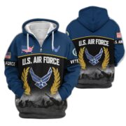 Premium US Veterans Zip Hoodie BPHN170913, Gifts For US Veterans, Gifts On Father's Day, Veterans Day. - Image 28
