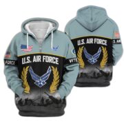Premium US Veterans Zip Hoodie BPHN170913, Gifts For US Veterans, Gifts On Father's Day, Veterans Day. - Image 25