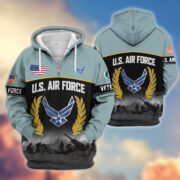 Premium US Veterans Zip Hoodie BPHN170913, Gifts For US Veterans, Gifts On Father's Day, Veterans Day. - Image 25