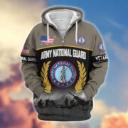 Premium US Veterans Zip Hoodie BPHN170913, Gifts For US Veterans, Gifts On Father's Day, Veterans Day. - Image 8