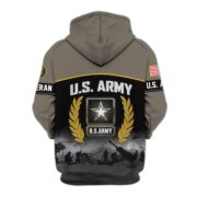 Premium US Veterans Zip Hoodie BPHN170913, Gifts For US Veterans, Gifts On Father's Day, Veterans Day. - Image 3