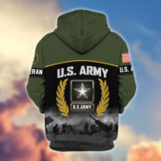 Premium US Veterans Zip Hoodie BPHN170913, Gifts For US Veterans, Gifts On Father's Day, Veterans Day. - Image 6