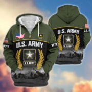 Premium US Veterans Zip Hoodie BPHN170913, Gifts For US Veterans, Gifts On Father's Day, Veterans Day. - Image 7