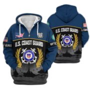 Premium US Veterans Zip Hoodie BPHN170913, Gifts For US Veterans, Gifts On Father's Day, Veterans Day. - Image 31