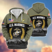 Premium US Veterans Zip Hoodie BPHN170913, Gifts For US Veterans, Gifts On Father's Day, Veterans Day. - Image 22