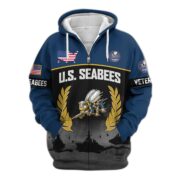 Premium US Veterans Zip Hoodie BPHN170913, Gifts For US Veterans, Gifts On Father's Day, Veterans Day. - Image 14