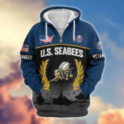 Premium US Veterans Zip Hoodie BPHN170913, Gifts For US Veterans, Gifts On Father's Day, Veterans Day. - Image 14