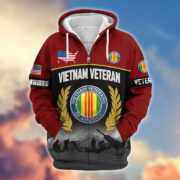 Premium US Veterans Zip Hoodie BPHN170913, Gifts For US Veterans, Gifts On Father's Day, Veterans Day. - Image 38