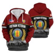 Premium US Veterans Zip Hoodie BPHN170913, Gifts For US Veterans, Gifts On Father's Day, Veterans Day. - Image 40
