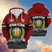 Premium US Veterans Zip Hoodie BPHN170913, Gifts For US Veterans, Gifts On Father's Day, Veterans Day. - Image 40
