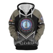 Premium US Veterans Zip Hoodie BPHN120911, Gifts For US Veterans, Gifts On Father's Day, Veterans Day. - Image 9