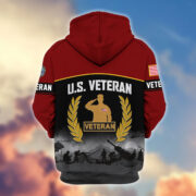 Premium US Veterans Zip Hoodie BPHN170913, Gifts For US Veterans, Gifts On Father's Day, Veterans Day. - Image 36