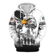 Premium US Veterans Zip Hoodie BPHN030916, Gifts For US Veterans, Gifts On Father's Day, Veterans Day. - Image 17
