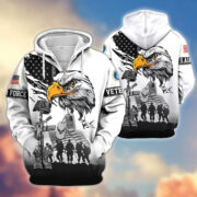 Premium US Veterans Zip Hoodie BPHN030916, Gifts For US Veterans, Gifts On Father's Day, Veterans Day. - Image 19